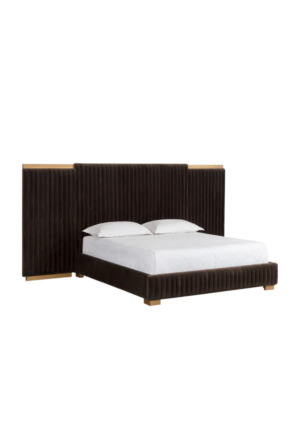 Modern European furniture - Channeled Panel Headboard King Bed - www.oroa.com