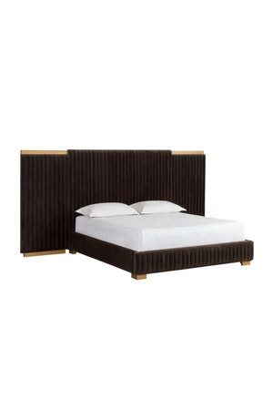 Modern European furniture - Channeled Panel Headboard King Bed - www.oroa.com