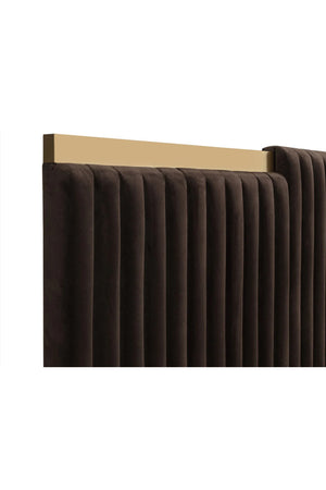 Modern European furniture - Channeled Panel Headboard King Bed - www.oroa.com
