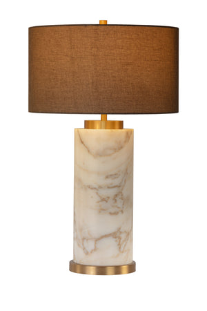   Modern European furniture - Gray Linen Marble Table Lamp - www.oroa.com | Oroa.com
