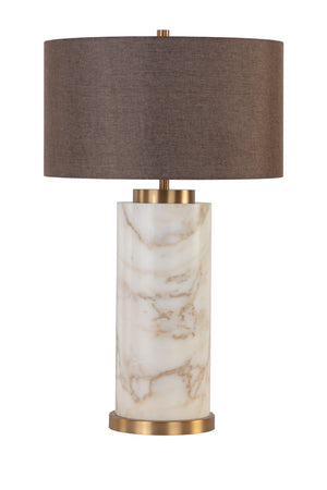   Modern European furniture - Gray Linen Marble Table Lamp - www.oroa.com | Oroa.com