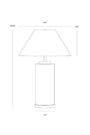   Modern European furniture - Cylindrical Marble Table Lamp - www.oroa.com | Oroa.com