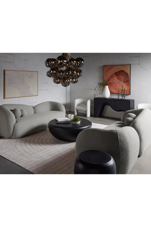 Modern European furniture - Gray Glass Orbs Chandelier - www.oroa.com