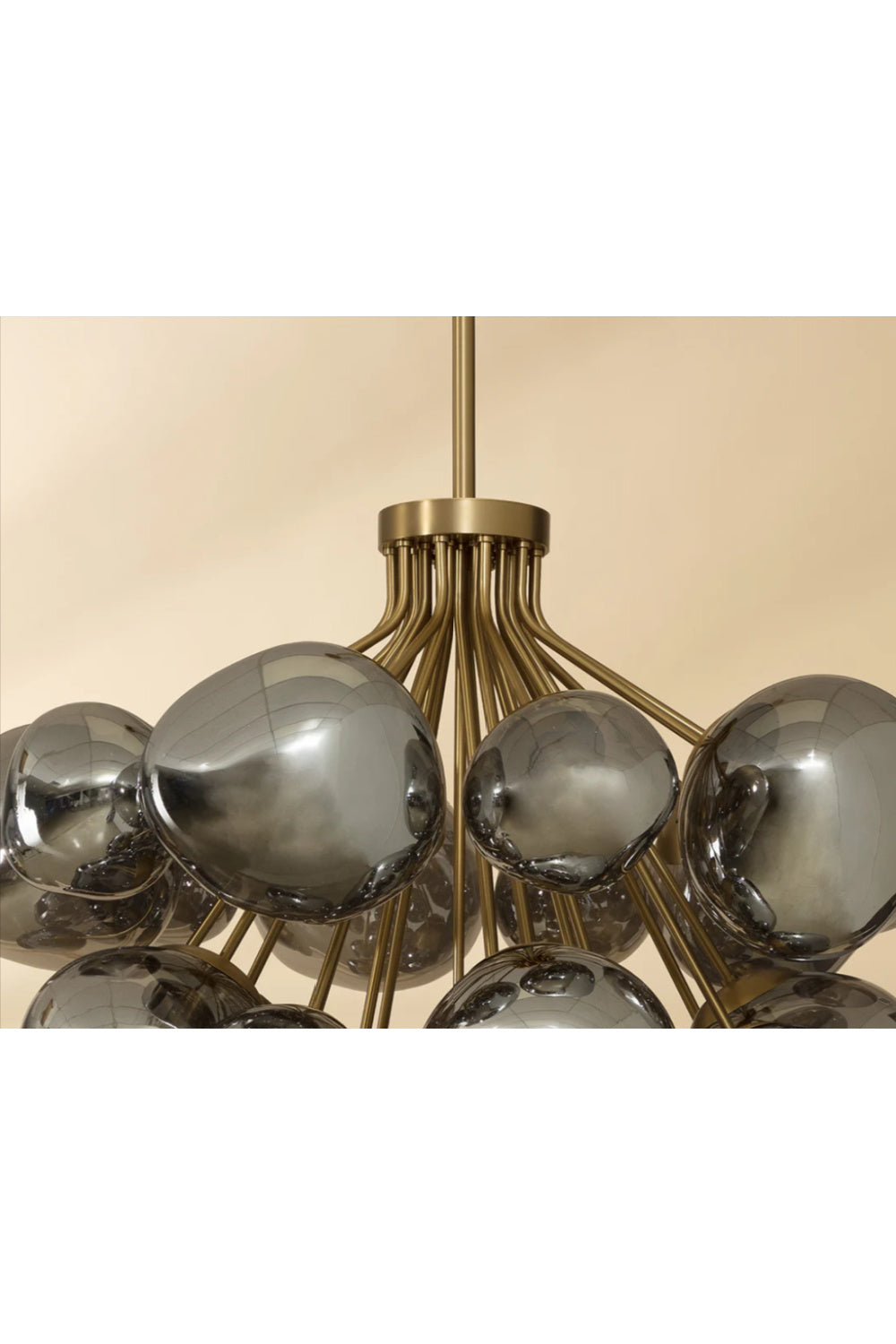 Modern European furniture - Gray Glass Orbs Chandelier - www.oroa.com