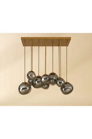 Modern European furniture - Gray Glass Orbs Chandelier - www.oroa.com