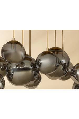 Modern European furniture - Gray Glass Orbs Chandelier - www.oroa.com