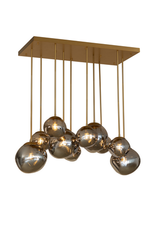 Modern European furniture - Gray Glass Orbs Chandelier - www.oroa.com