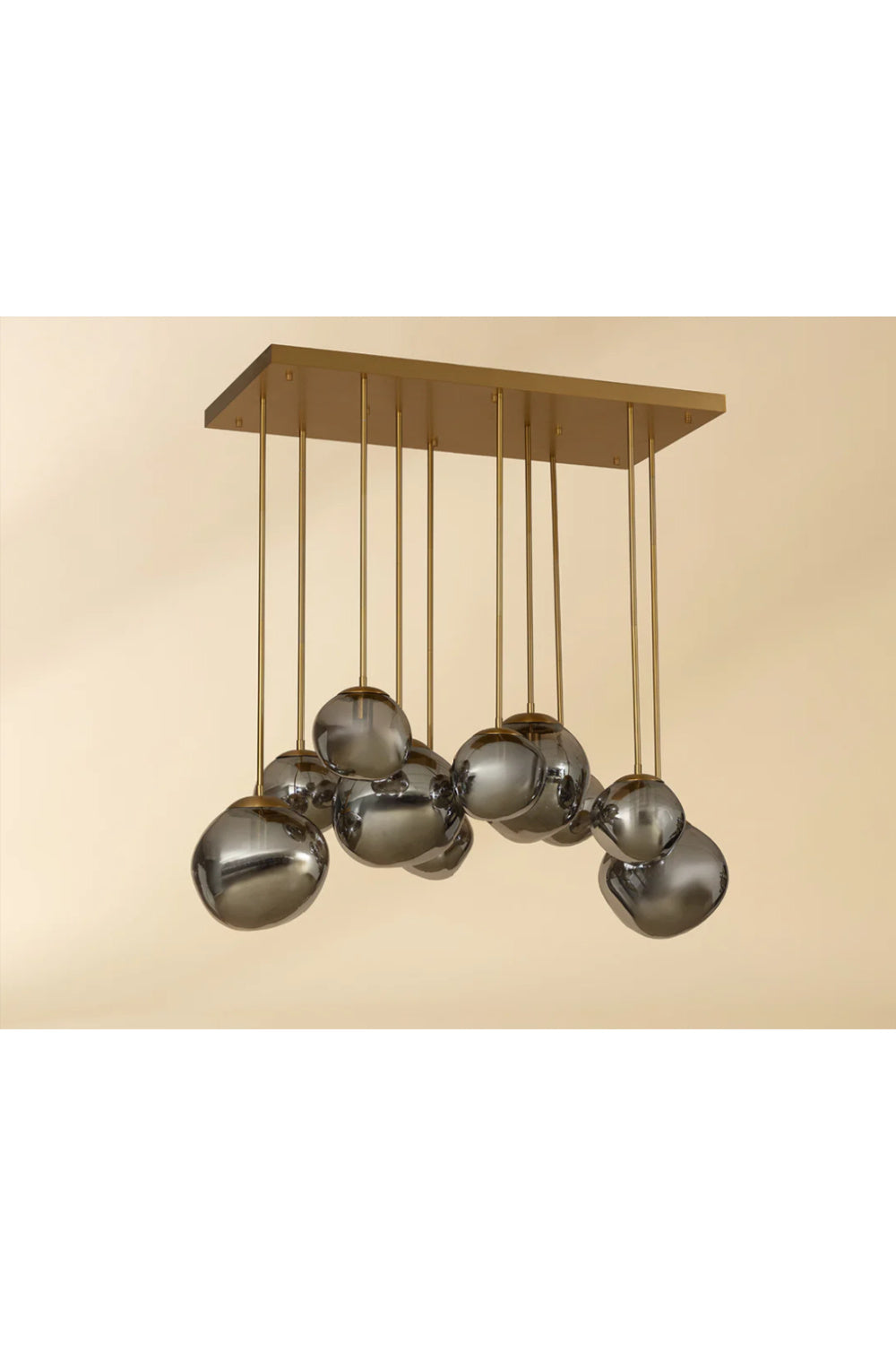 Modern European furniture - Gray Glass Orbs Chandelier - www.oroa.com