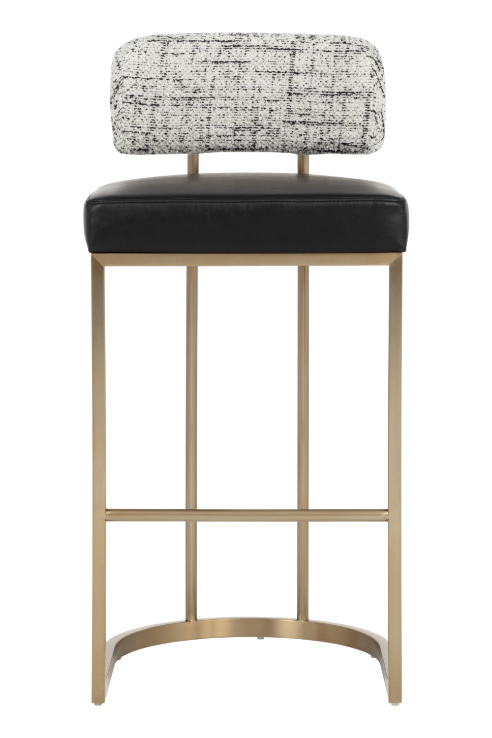 Modern European furniture - Two-Toned Low-Back Bar Stool - www.oroa.com