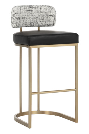 Modern European furniture - Two-Toned Low-Back Bar Stool - www.oroa.com