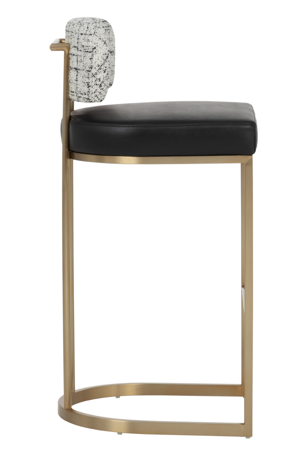 Modern European furniture - Two-Toned Low-Back Bar Stool - www.oroa.com