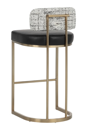 Modern European furniture - Two-Toned Low-Back Bar Stool - www.oroa.com