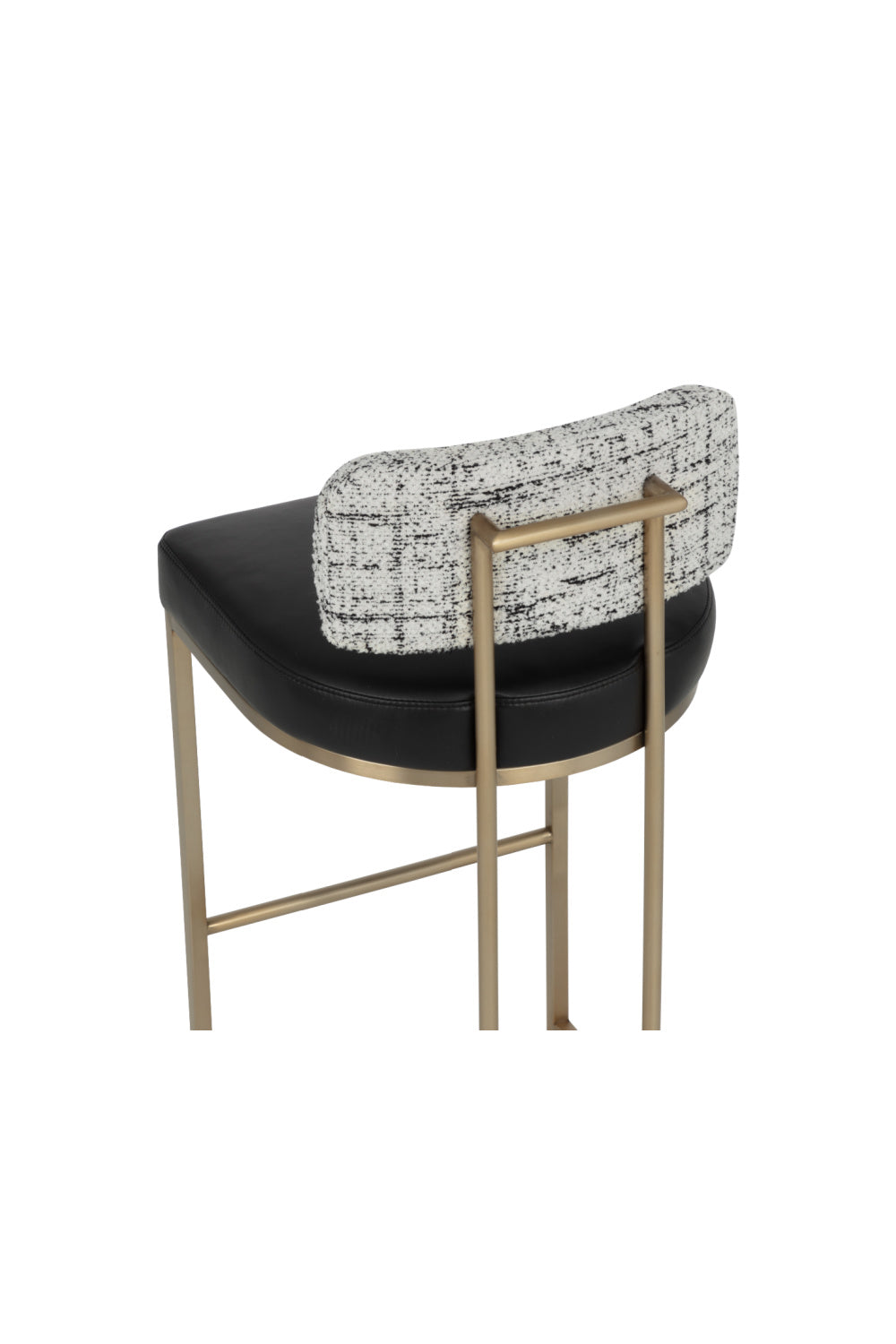 Modern European furniture - Two-Toned Low-Back Bar Stool - www.oroa.com