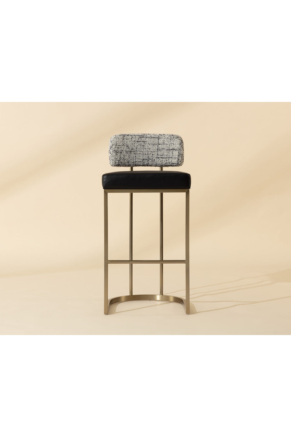 Modern European furniture - Two-Toned Low-Back Bar Stool - www.oroa.com