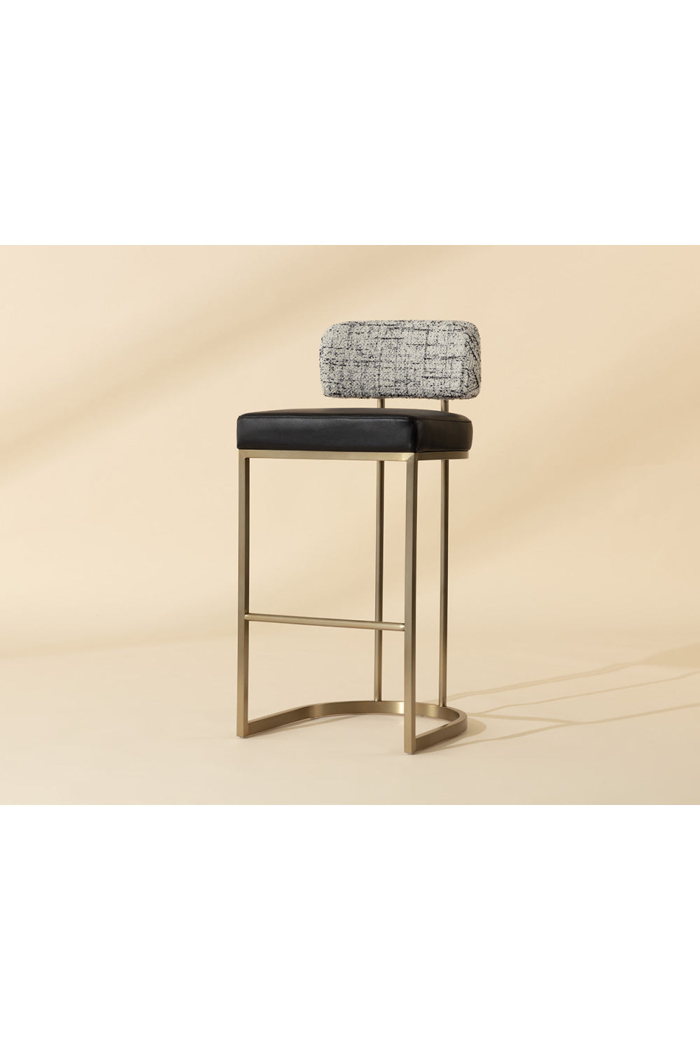 Modern European furniture - Two-Toned Low-Back Bar Stool - www.oroa.com