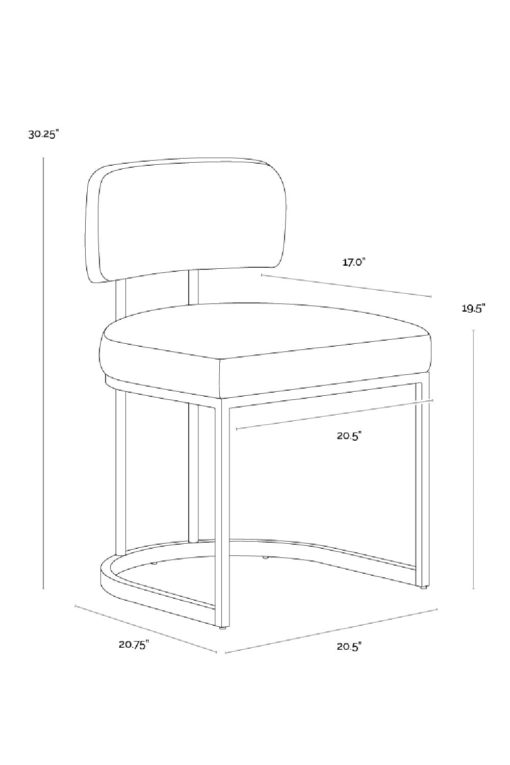 Modern European furniture - Two-Toned Cantilevered Dining Chair - www.oroa.com