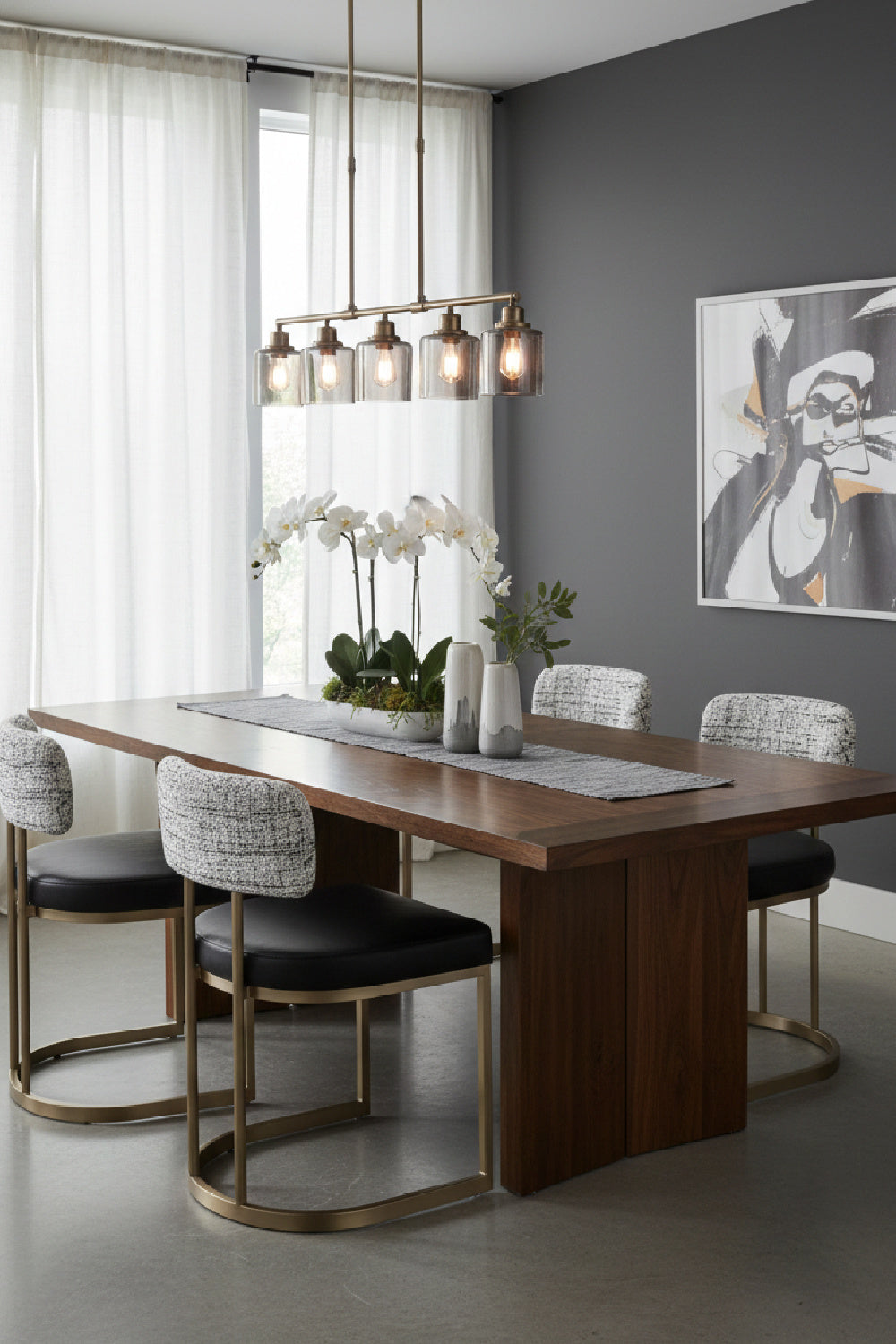 Modern European furniture - Two-Toned Cantilevered Dining Chair - www.oroa.com