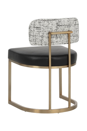 Modern European furniture - Two-Toned Cantilevered Dining Chair - www.oroa.com