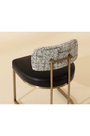 Modern European furniture - Two-Toned Cantilevered Dining Chair - www.oroa.com