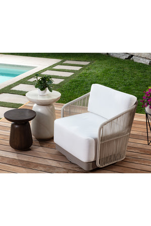 Modern European furniture - Timber Effect Indoor/Outdoor End Table - www.oroa.com