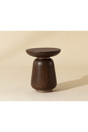 Modern European furniture - Timber Effect Indoor/Outdoor End Table - www.oroa.com