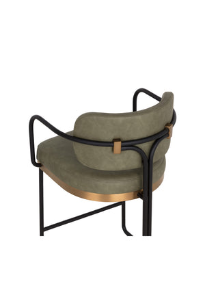 Modern European furniture - Modern Curved Seating Counter Stool - www.oroa.com