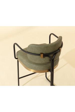 Modern European furniture - Modern Curved Seating Counter Stool - www.oroa.com