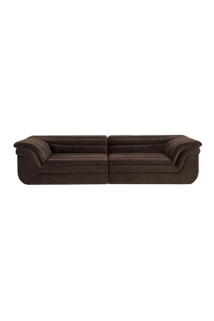 Modern European furniture - Deep-Channeled Fabric Sofa - www.oroa.com