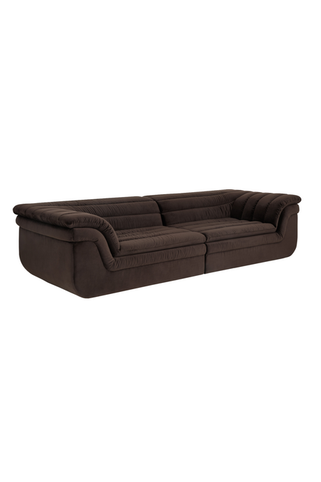 Modern European furniture - Deep-Channeled Fabric Sofa - www.oroa.com