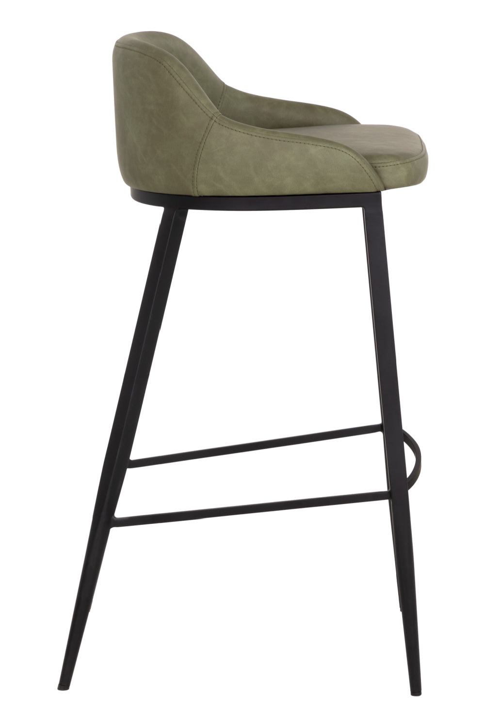 Modern European furniture - Low-Back Leather Look Bar Stool - www.oroa.com