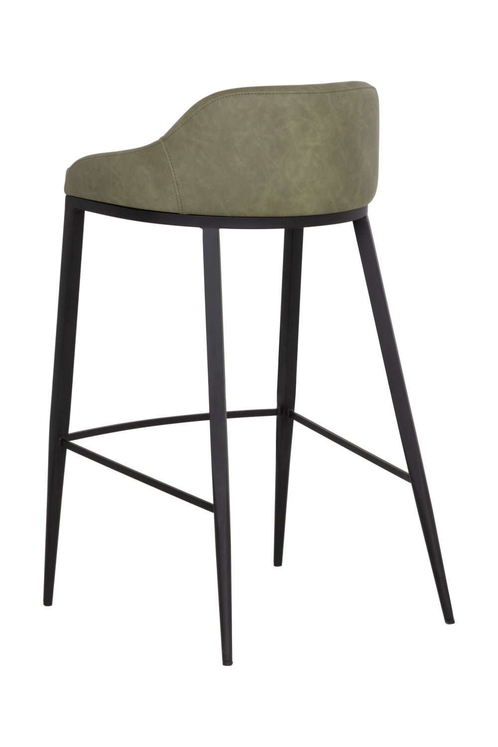 Modern European furniture - Low-Back Leather Look Bar Stool - www.oroa.com