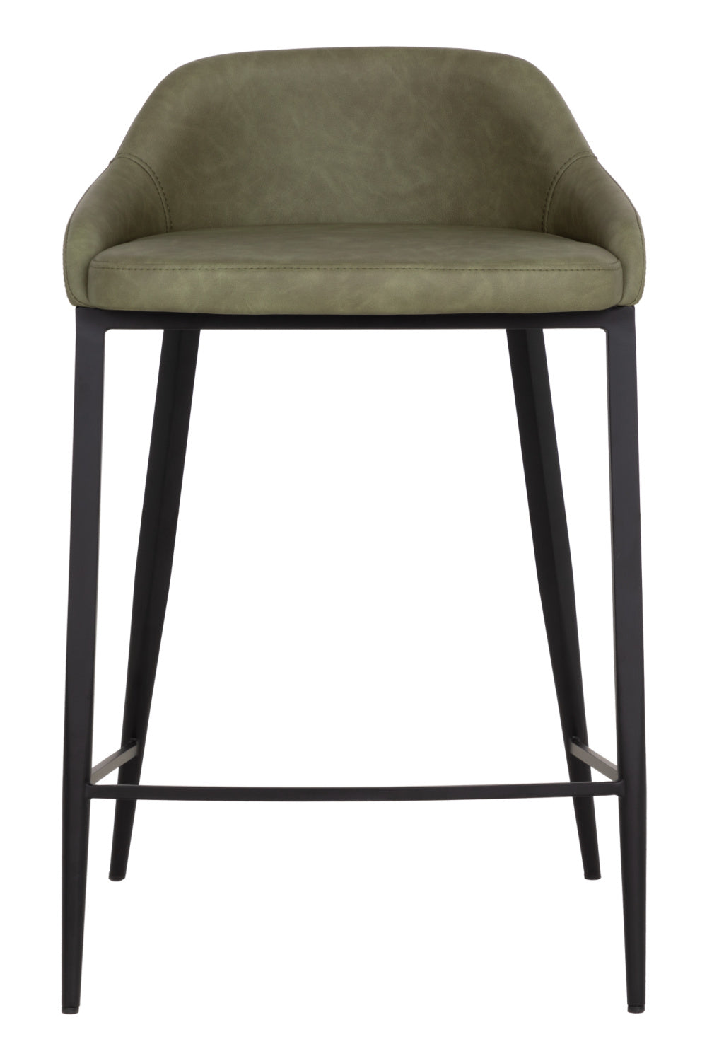 Modern European furniture - Low-Back Leather-Look Counter Stool - www.oroa.com