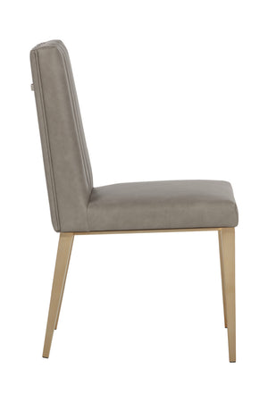   Modern European furniture - Vertical Channeled Dining Chairs (2) - www.oroa.com | Oroa.com