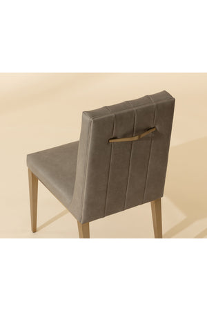   Modern European furniture - Vertical Channeled Dining Chairs (2) - www.oroa.com | Oroa.com