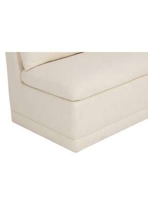 Modern European furniture - White Rectangular Banquette - www.oroa.com