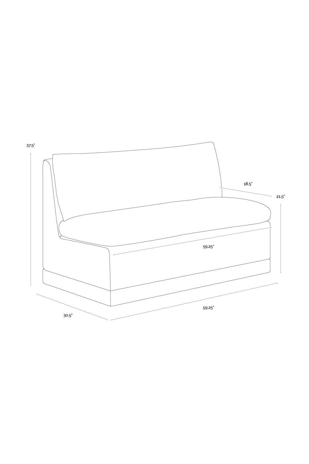 Modern European furniture - White Rectangular Banquette - www.oroa.com