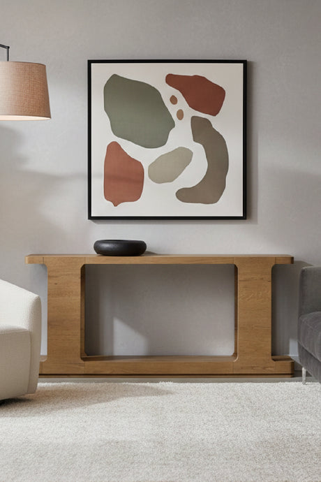 Modern European furniture - Textured Wood Console Table - www.oroa.com