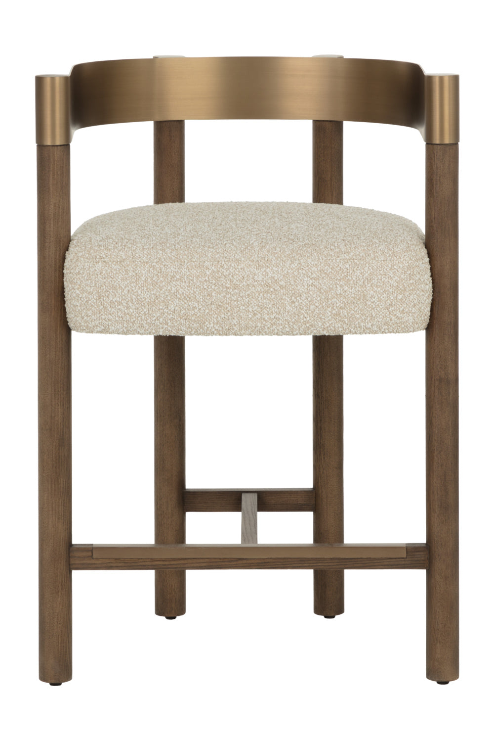 Brown Ash Curved Bar Stool | Splendido Manolo | Oroa.com