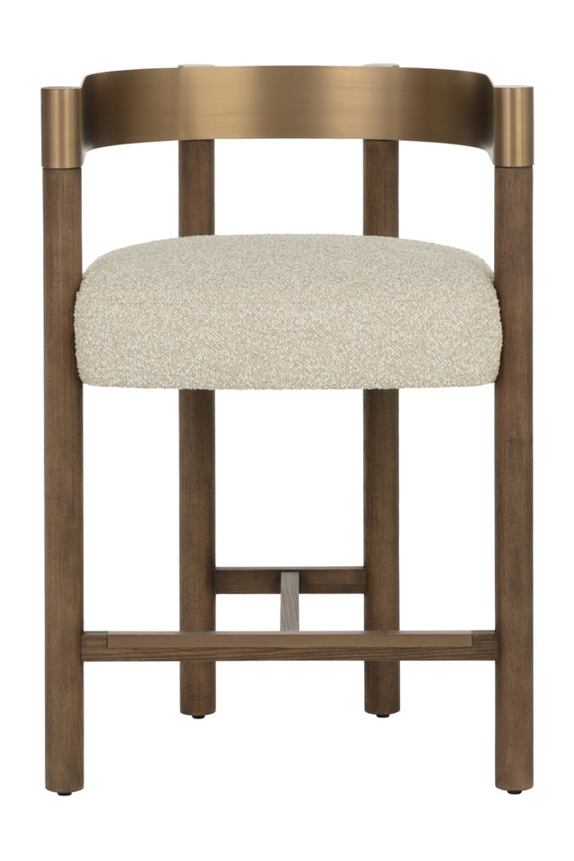 Brown Ash Curved Bar Stool | Splendido Manolo | Oroa.com