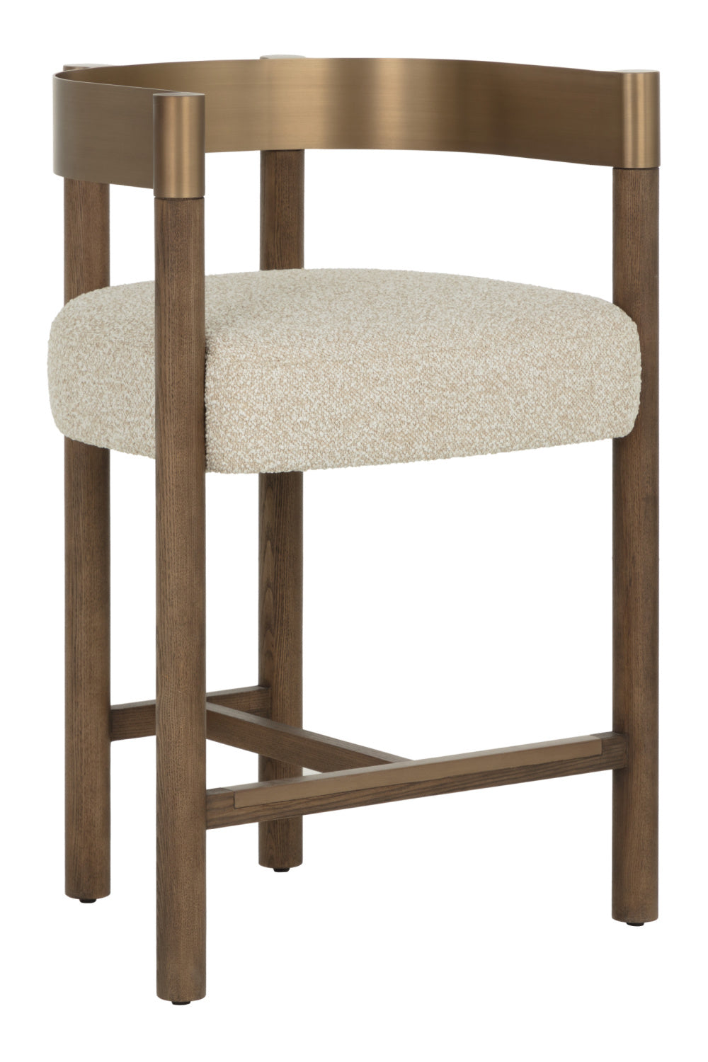 Brown Ash Curved Bar Stool | Splendido Manolo | Oroa.com