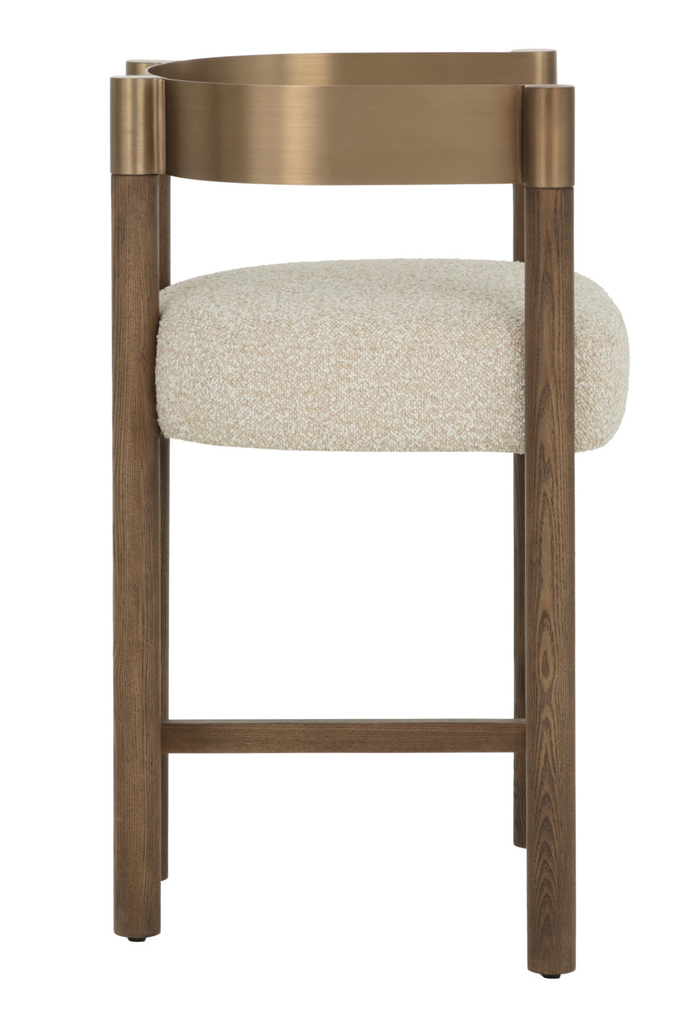 Brown Ash Curved Bar Stool | Splendido Manolo | Oroa.com