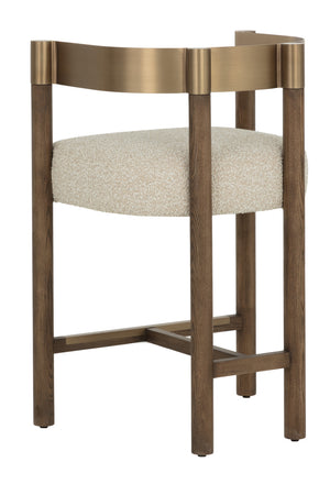 Brown Ash Curved Bar Stool | Splendido Manolo | Oroa.com