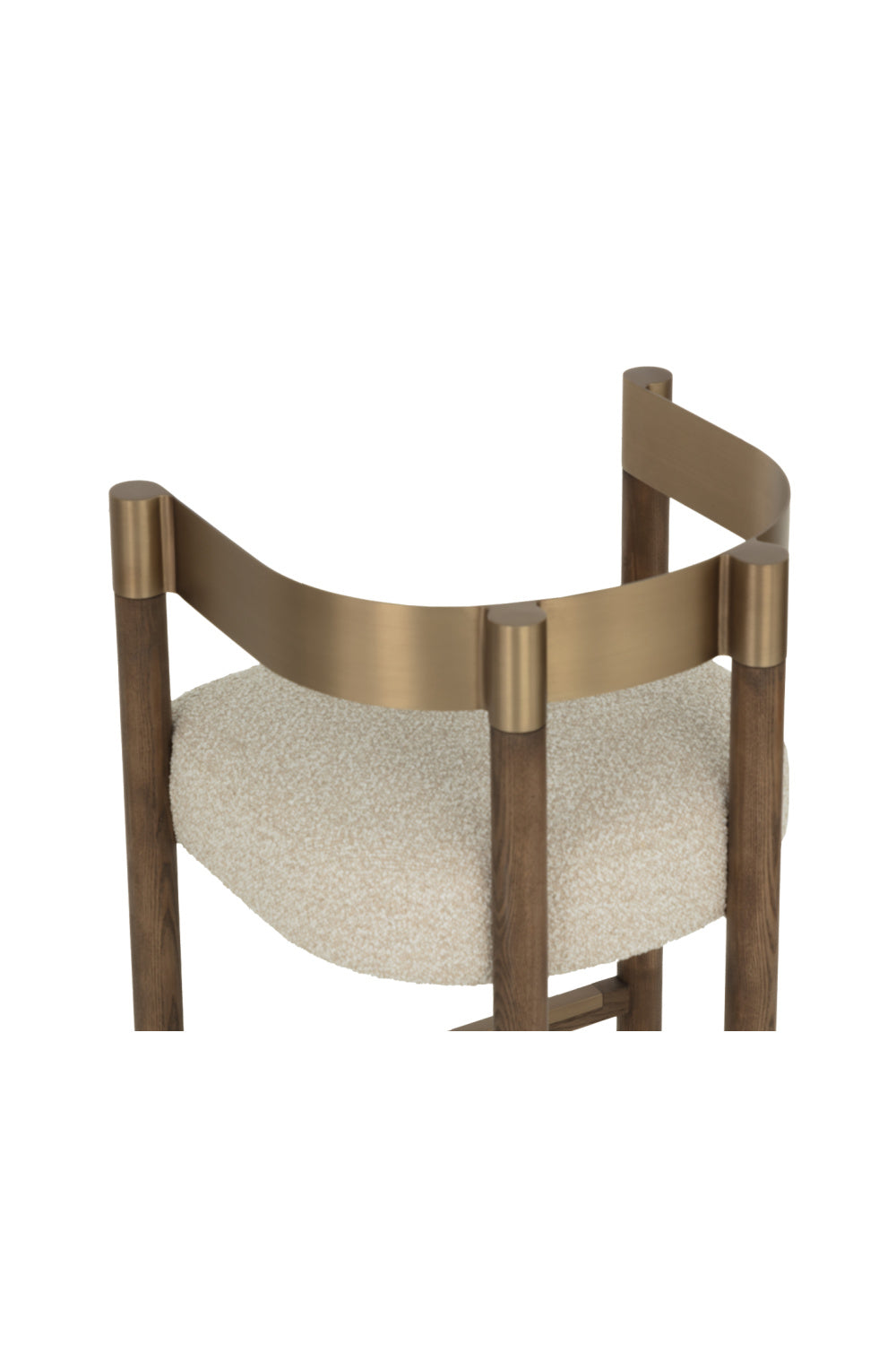 Brown Ash Curved Bar Stool | Splendido Manolo | Oroa.com