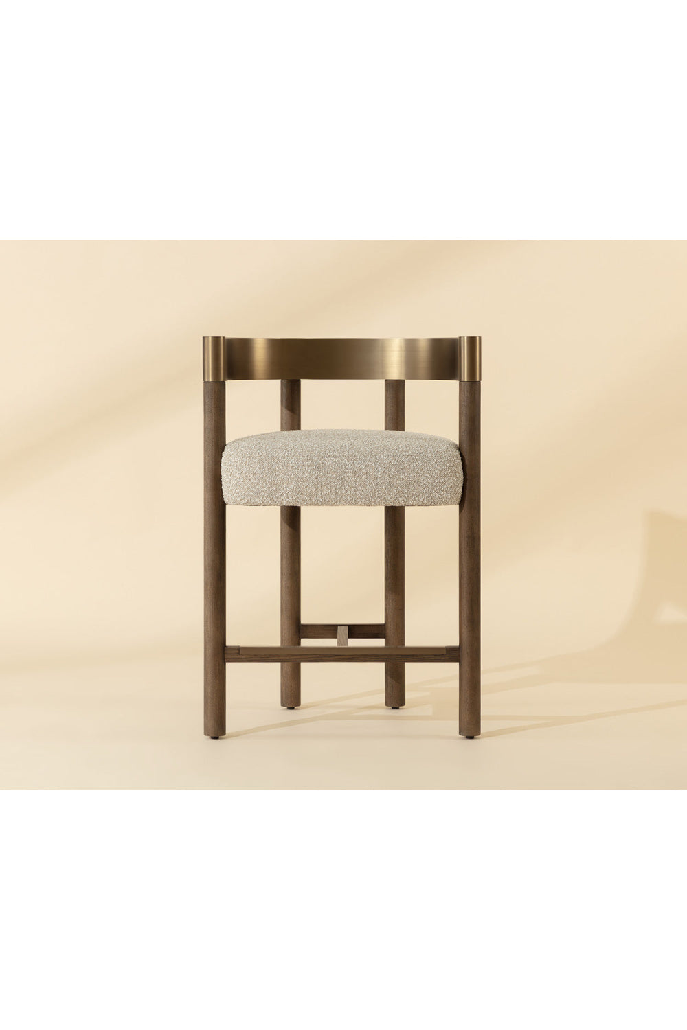 Brown Ash Curved Bar Stool | Splendido Manolo | Oroa.com