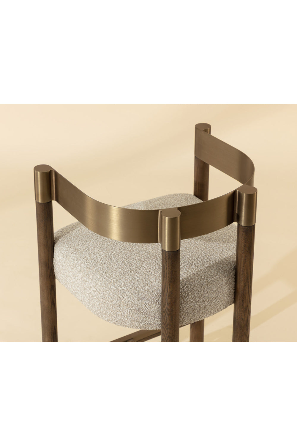 Brown Ash Curved Bar Stool | Splendido Manolo | Oroa.com