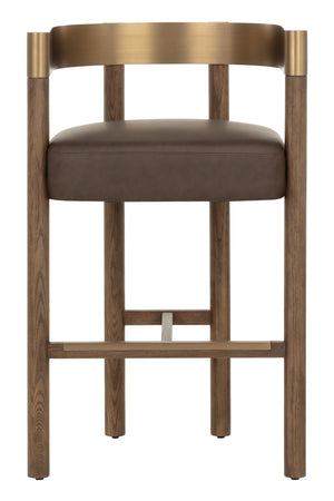 Brown Ash Curved Bar Stool | Splendido Manolo | Oroa.com