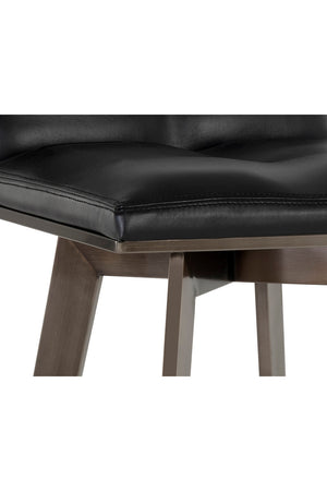 Modern European furniture - Leather-Look Swivel Bar Stool - www.oroa.com