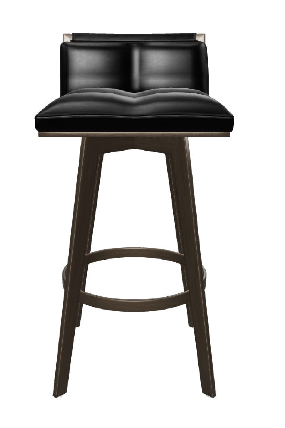 Modern European furniture - Leather-Look Swivel Bar Stool - www.oroa.com