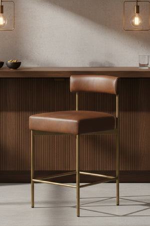 Modern European furniture - Low Back Fabric Counter Stool - www.oroa.com