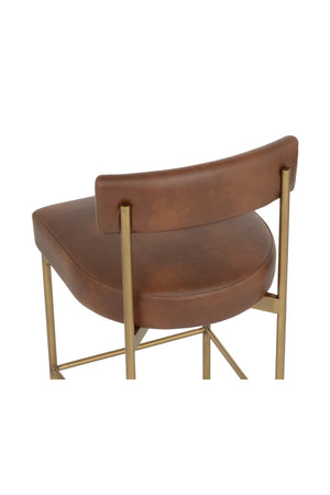 Modern European furniture - Low Back Fabric Counter Stool - www.oroa.com